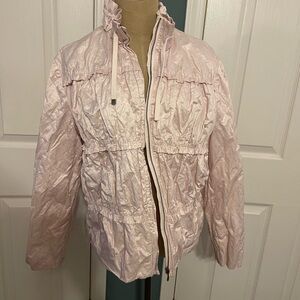 Elegant Light Pink Women's Puffer Jacket